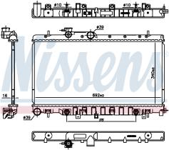 NISSENS 67711 - RADIADOR SAAB 9-2X(04-)2.5 I 16V