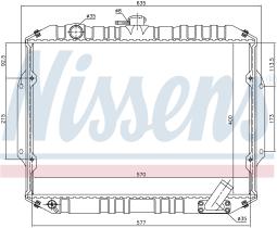 NISSENS 68156 - RADIADOR MITSUBISHI L 200(K0-K3)(87