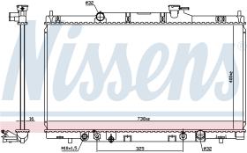 NISSENS 68606 - RADIADOR HONDA CR-V(RD)(02-)2.4 I 1
