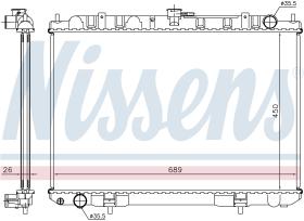 NISSENS 68703A - RADIADOR NISSAN X-TRAIL(T30)(01-)2.