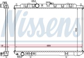 NISSENS 68704 - RADIADOR NISSAN X-TRAIL(T30)(01-)2.