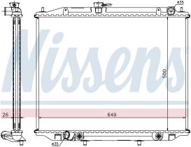 NISSENS 68707A - RADIADOR NISSAN TERRANO II(R50)(93-