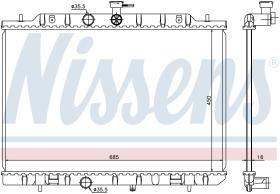 NISSENS 68724 - RADIADOR NISSAN X-TRAIL(T31)(07-)2.