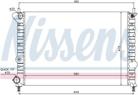 NISSENS 68802 - RADIADOR LANCIA LYBRA(839)(99-)2.0