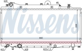 NISSENS 68805 - RADIADOR FIAT PUNTO I(176)(93-)60-1
