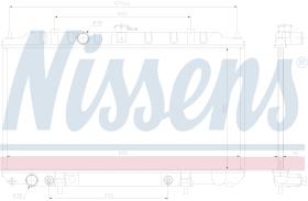 NISSENS 68807 - RADIADOR NISSAN PRIMERA(P12,W12)(02