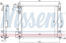NISSENS 68810 - RADIADOR NISSAN NOTE(E12)(13-)1.2 D