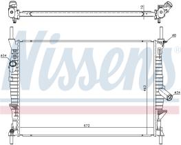NISSENS 69240 - RADIADOR FORD TRANSIT(TT9)(06-)2.4