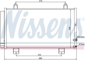 NISSENS 940261 - CONDENSADOR LEXUS GS III(GRS190,URS