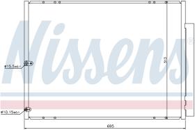 NISSENS 940297 - CONDENSADOR LEXUS RX II(MCU30,MHU38