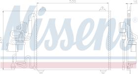 NISSENS 94143 - CONDENSADOR RENAULT SAFRANE I(92-)2