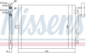 NISSENS 94715 - CONDENSADOR PORSCHE BOXSTER(986)(96