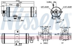 NISSENS 95060 - RECEIVER DRYER PEUGEOT 605(6B)(89-)
