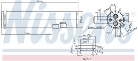 NISSENS 95601 - RECEIVER DRYER HYUNDAI TUCSON(JM)(0