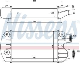 NISSENS 96701 - INTERCOOLER FIAT BRAVA(182)(95-)1.9