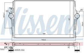 NISSENS 969001 - INTERCOOLER VOLVO V70(SW)(00-)2.4 D