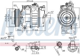 NISSENS 89487 - COMPRESOR MG ZS(01-)2.0 I V6 24V