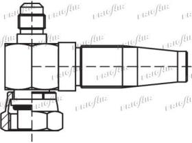 FRIGAIR 5890121 - "RECUP.BUS FEM.O'R SHORT-90° G10>G8