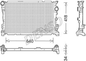 DENSO DRM17047 - RADIADOR