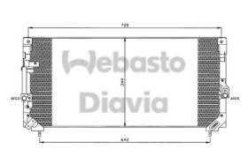 WEBASTO 82D0225387A - CONDENSADOR TOYOTA L.CRUISER