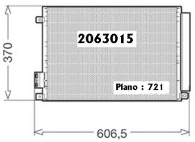  2063015 - CONDENSADOR FIAT NUOVA 500