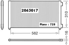 2063017 - CONDENSADOR FIAT DOBLO 1.0 JTD