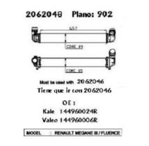 ORDOÑEZ 2062048 - INTERCOOLER MEGANE3/FLUENCE