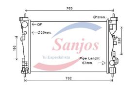 SANJOS SJ0011148 - ALFA ROMEO GIULIETTA (940) 1.4TB 120CV / 175CV