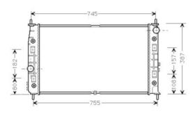  SJ0010823 - RADIADOR CHRYSLER 300M AUT 98-04
