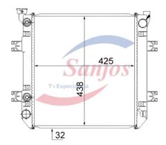 SANJOS SJ0014867 - RADIADOR NISSAN FORKLIF