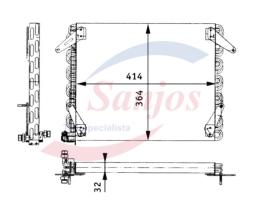 SANJOS SJ0021356 - CONDENSADOR NISSAN TRADE
