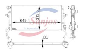 SANJOS SJ0015335 - HYUNDAI I30 1.4/1.6 TURBO +/-AC 17-