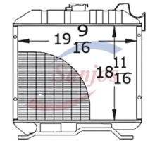 SANJOS SJ0015339 - RADIADOR KUBOTA 4030/5030/7030F