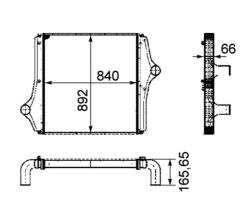 SANJOS SJ0030200 - INTERCOOLER MAN LION S COACH, LION S STAR // NEOPLAN CENTROL