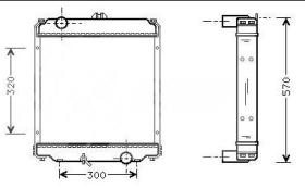  SJ0014738 - RADIADOR MITSUBISHI CANTER 35 98-
