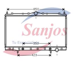 SANJOS SJ0014758 - RAD. MITSUBISHI ECLIPSE 2.0I 16V 96-00