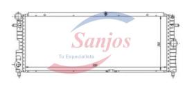 SANJOS SJ0010289 - RADIADOR OPEL CORSA A 1.5D (87-93)