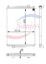 SANJOS SJ0015350 - RADIADOR VOLVO B11 B11R 13-