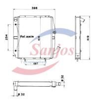 SANJOS SJ0012379 - RADIADOR RENAULT SUPER 5 GT TURBO