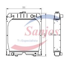 SANJOS SJ0013406 - Radiador PERKINS Generator