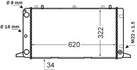 MAHLE CR1415000S - AUDI   80 IV  91-