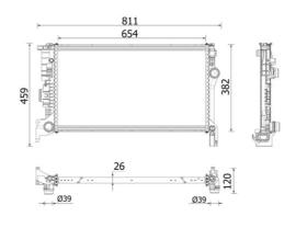 MAHLE CR2334000P - RADIADOR DE REFRIGERANTE TURISMO VO