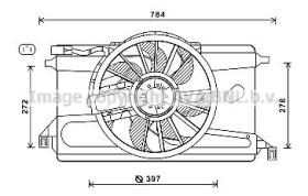 AVA FD7562 - VENTILADOR PARA APLICACIÓN ORIGINAL FORD