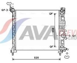  OL2567 - RADIADOR OPEL MERIVA 1.7 PARA CAMBIO AUTOMATICO