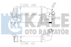 KALE 345800 - OPEL ASTRA / ASTRA H GTC / ZAFIRA INTERCOOLER