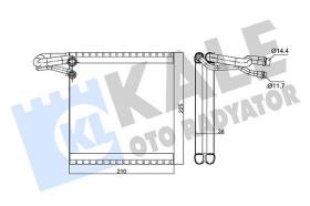 KALE 352240 - RENAULT LOGAN  - DACIA SANDERO EVAPORATOR