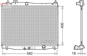 DENSO DRM40047 - RADIADOR DE REFRIGERATION