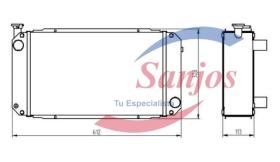SANJOS SJ0015402 - RADIADOR EMPILHADOR HYSTER