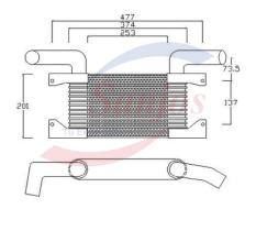 SANJOS SJ0030947 - INTERCOOLER MITSUBISHI CANTER
