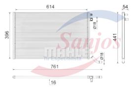  SJ0015455 - RADIADOR JAGUAR F-PACE (X761) 2.0 TD4, 3.0 SDV6 15- / XE (X7